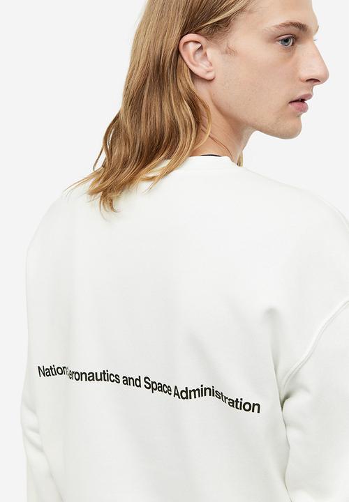 H&M - Relaxed fit sweatshirt - white
