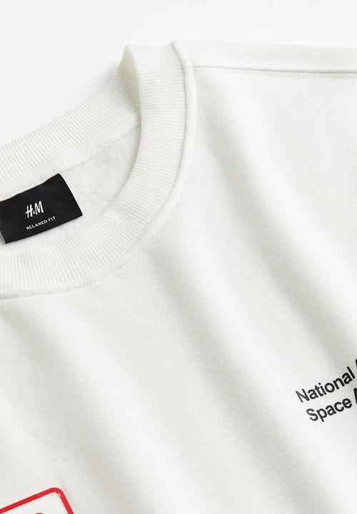 H&M - Relaxed fit sweatshirt - white