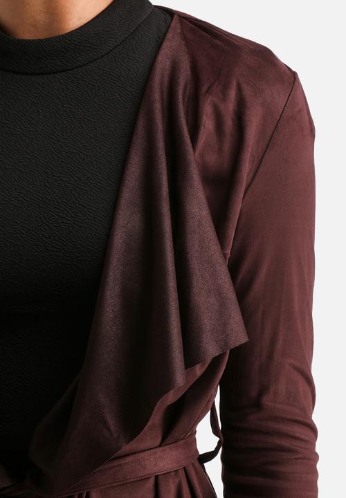 AX Paris - Suede Waterfall Jacket