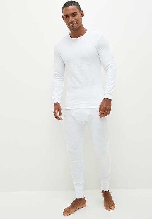 Elmar - 1 Pack Mens Thermal Long John - White