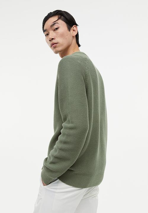 H&M - Regular fit cotton jumper - green