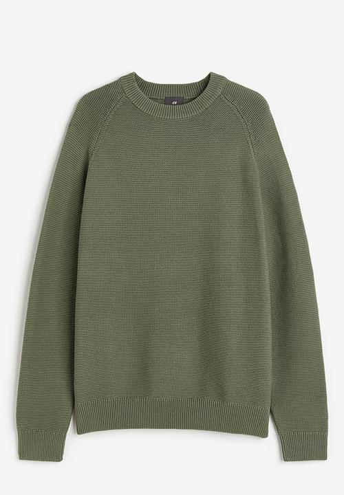 H&M - Regular fit cotton jumper - green