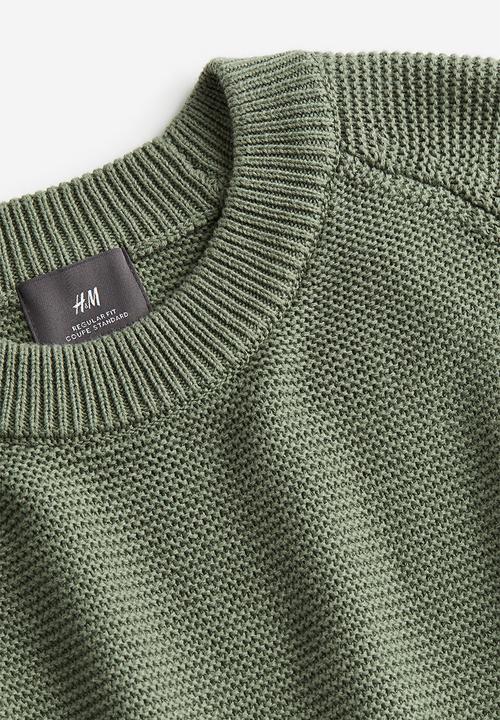 H&M - Regular fit cotton jumper - green