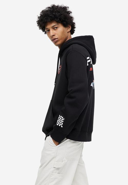 H&M - Regular fit hoodie - black
