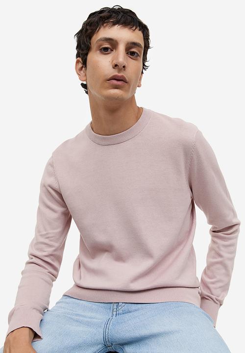 H&M - Slim fit fine-knit cotton jumper - pink