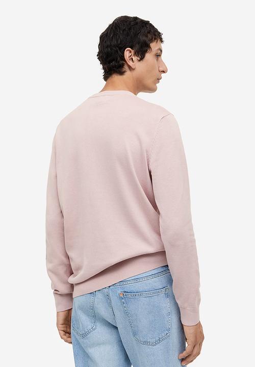 H&M - Slim fit fine-knit cotton jumper - pink
