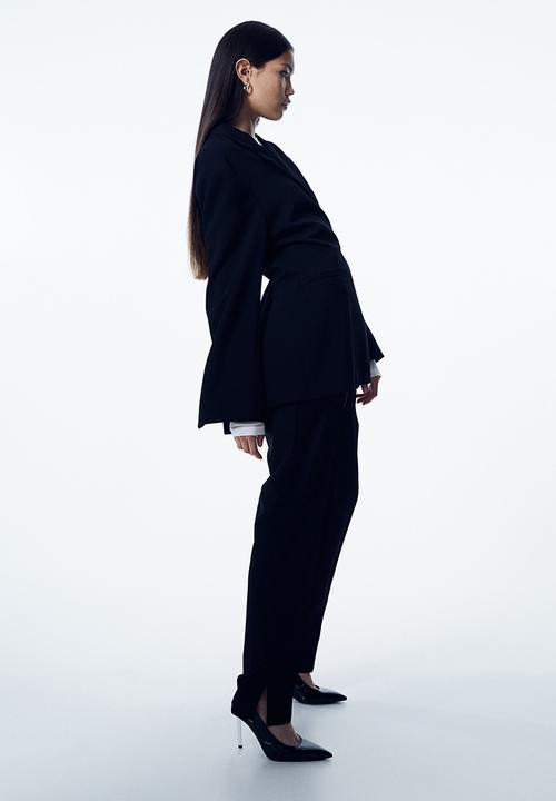 H&M - Double-breasted blazer - black