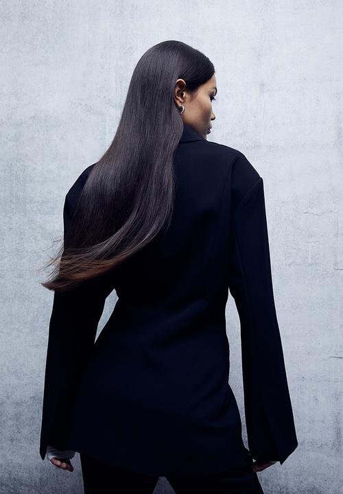 H&M - Double-breasted blazer - black