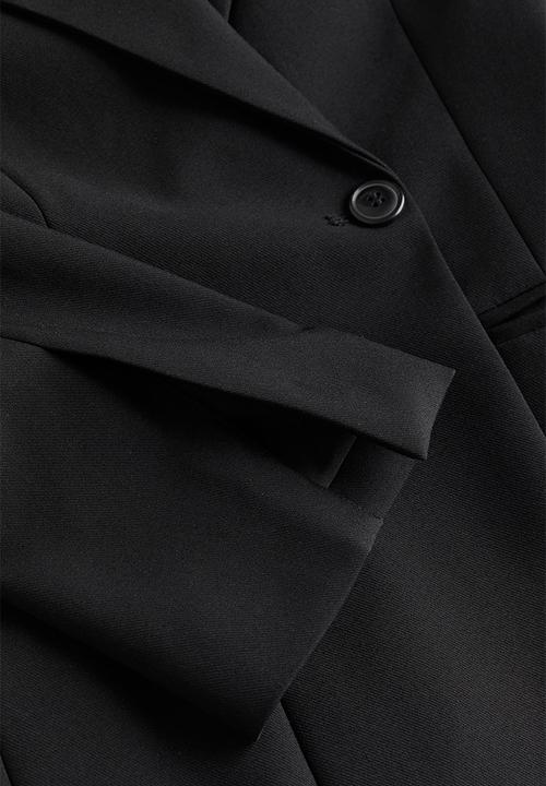 H&M - Double-breasted blazer - black