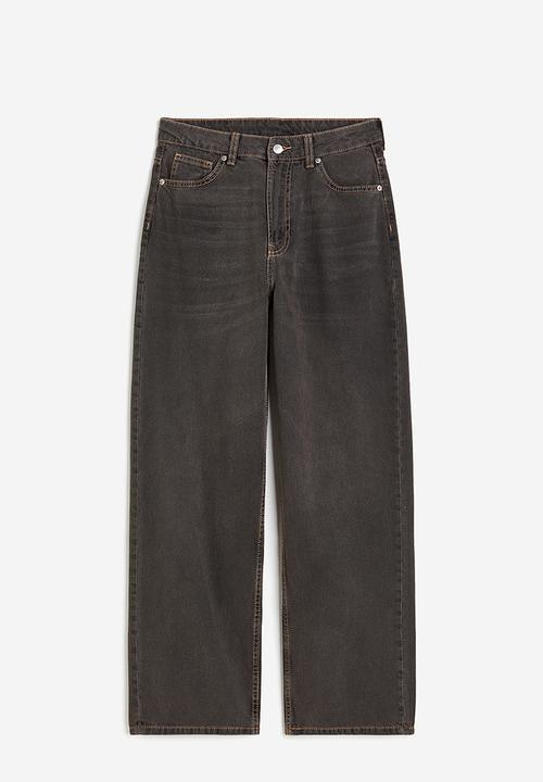 H&M - 90s baggy high jeans - brown