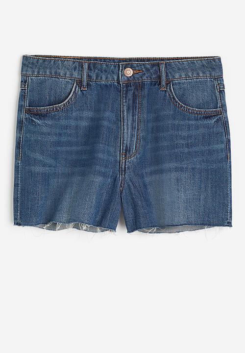 H&M - Feather soft denim shorts - blue