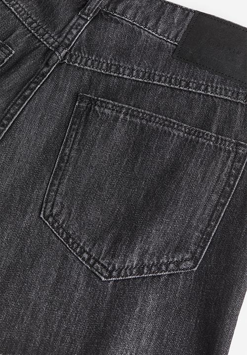 H&M - Feather soft denim shorts - black