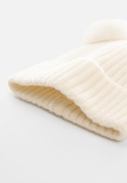 MANGO - Hat pompon - sand