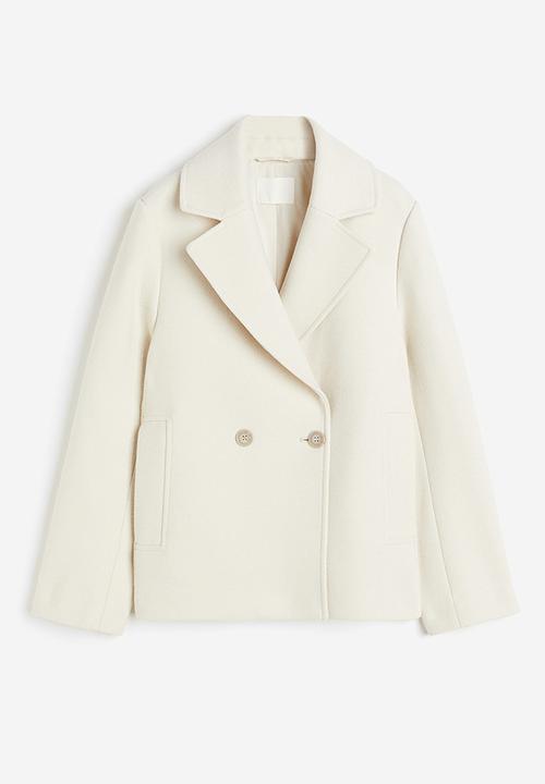 H&M - Double-breasted jacket - white