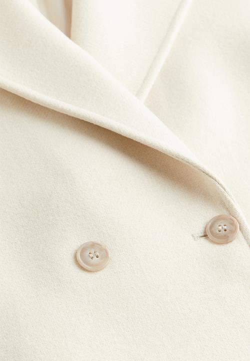 H&M - Double-breasted jacket - white
