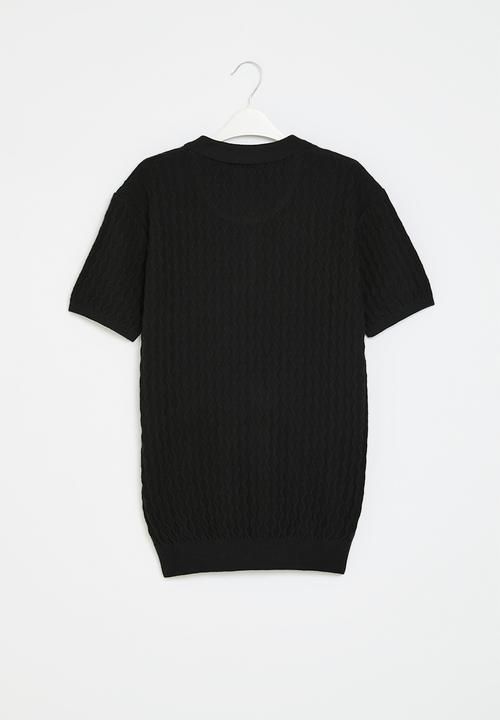 SOVIET - Boys knitted golfer - black