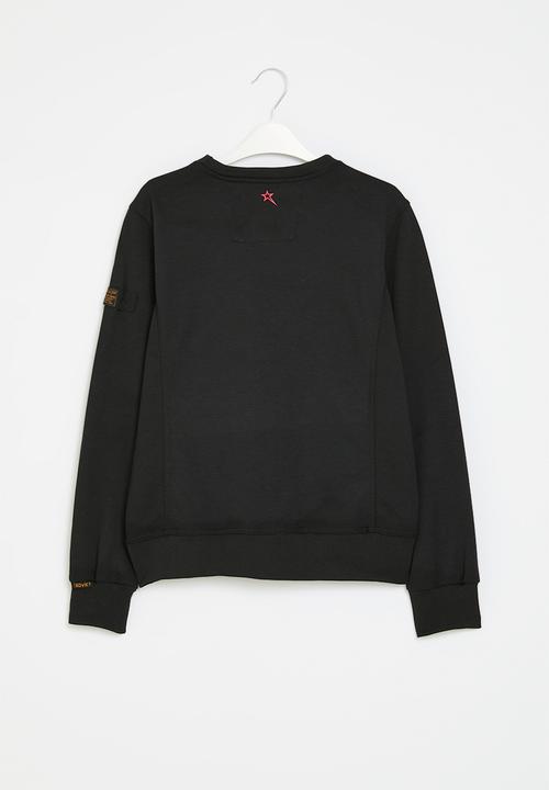 SOVIET - Basic pull over sweat top - black