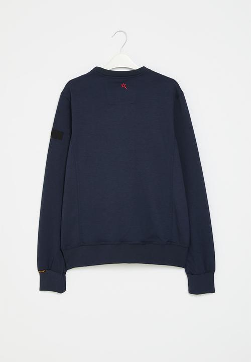 SOVIET - Basic pull over sweat top - navy