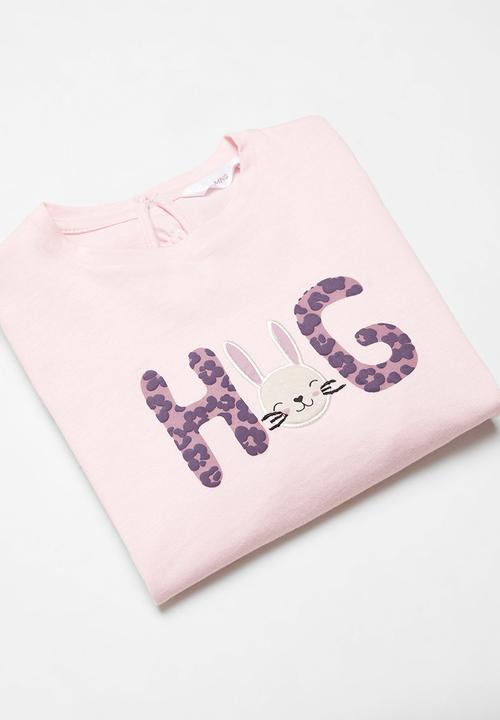 MANGO - T-shirt hug - mauve