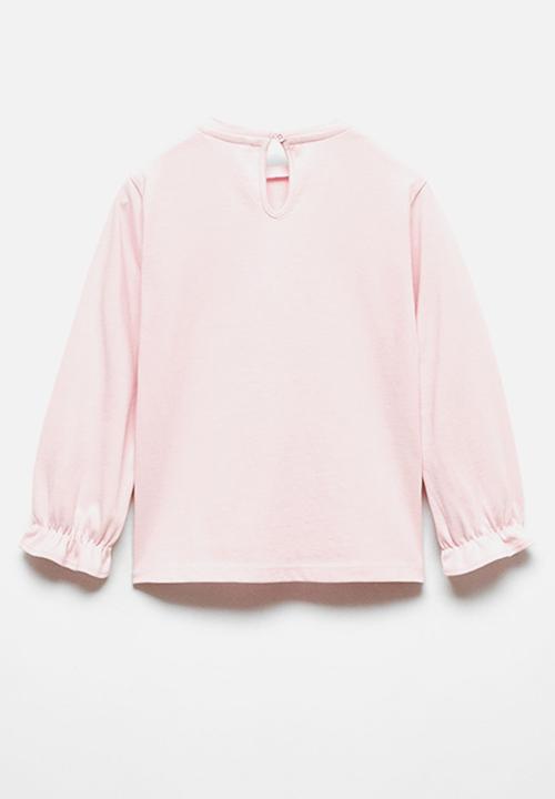 MANGO - T-shirt hug - mauve