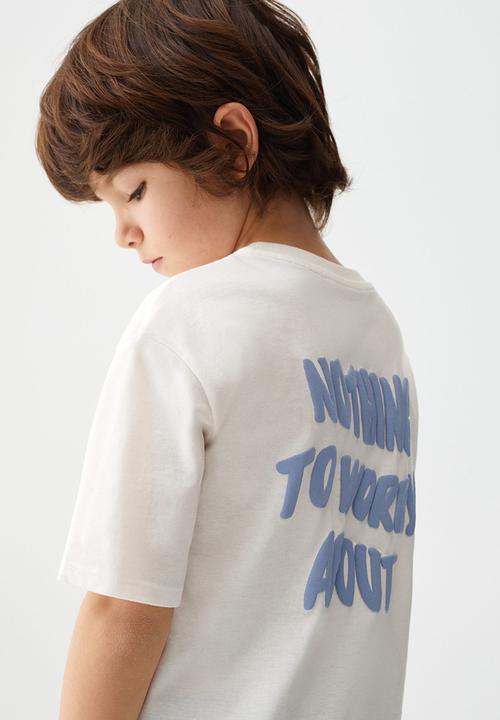 MANGO - T-shirt urban - offwhite