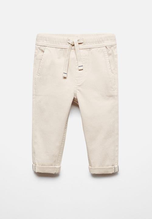 MANGO - Trousers cord - ice-white