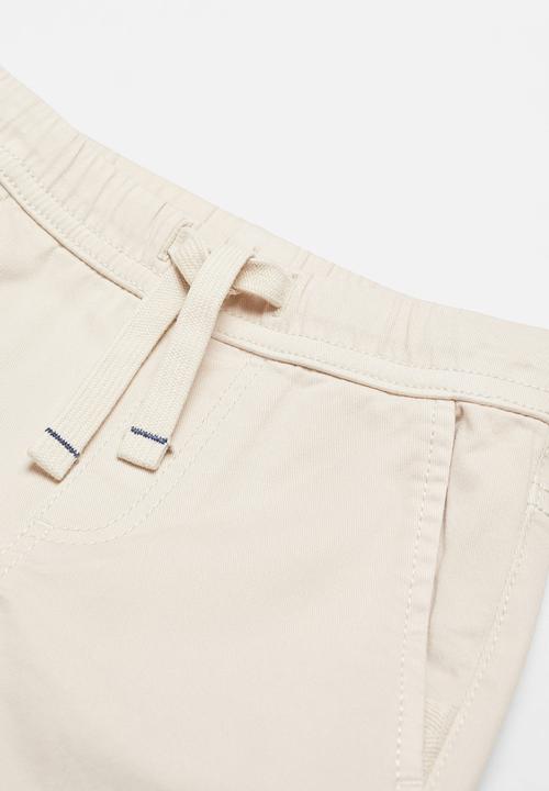 MANGO - Trousers cord - ice-white