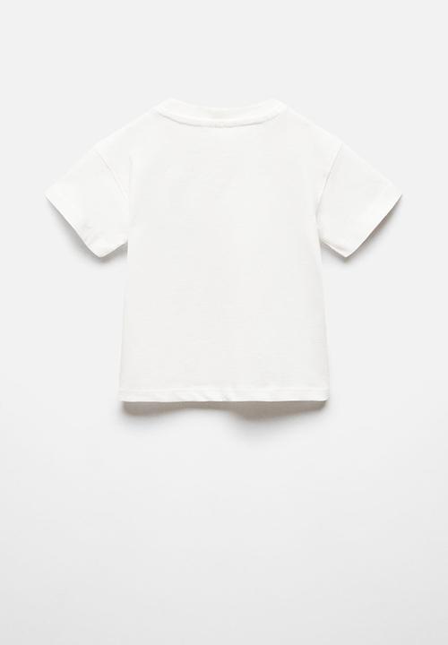 MANGO - T-shirt bubble - offwhite