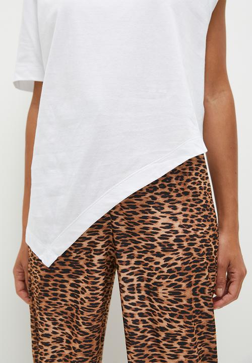 Superbalist - asymmetrical hem tee - white