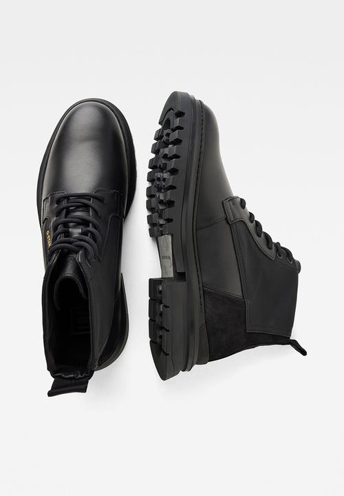 G-STAR - Millery mid lea m - black