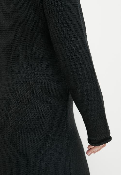 Superbalist - Poloneck column knitwear dress - black