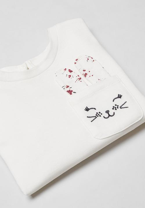 MANGO - T-shirt coni - offwhite