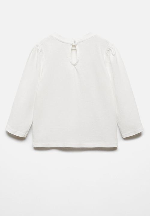 MANGO - T-shirt coni - offwhite