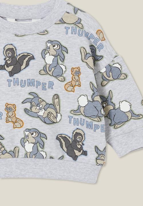 Cotton On - Alma drop shoulder sweater lcn - lcn dis cloud marle/thumper