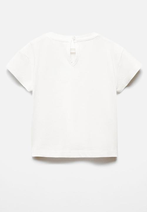 MANGO - T-shirt ramo - offwhite