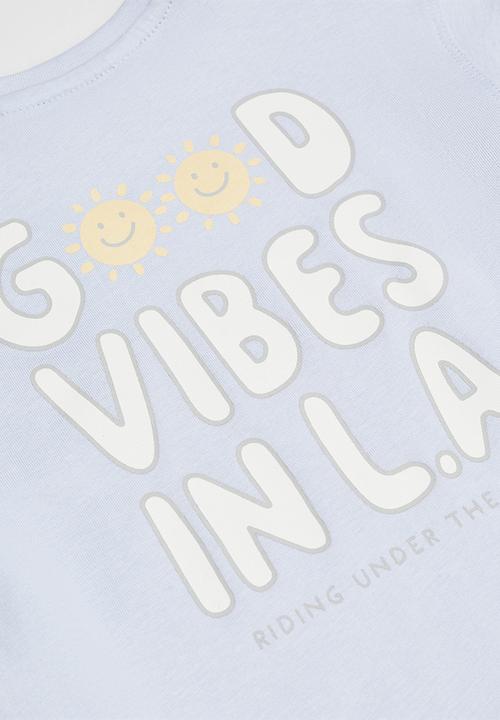 MANGO - T-shirt lavibes - sky-blue
