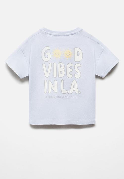 MANGO - T-shirt lavibes - sky-blue
