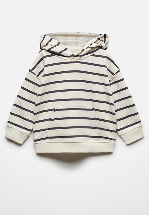 MANGO - Sweatshirt rayas - charcoal