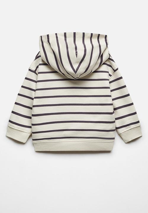 MANGO - Sweatshirt rayas - charcoal