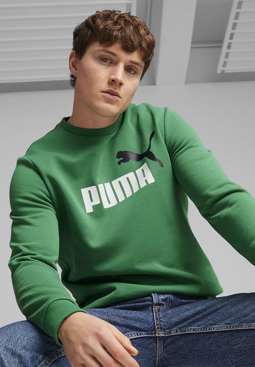 PUMA - ESS+ 2 Col Big Logo Crew FL - Archive Green