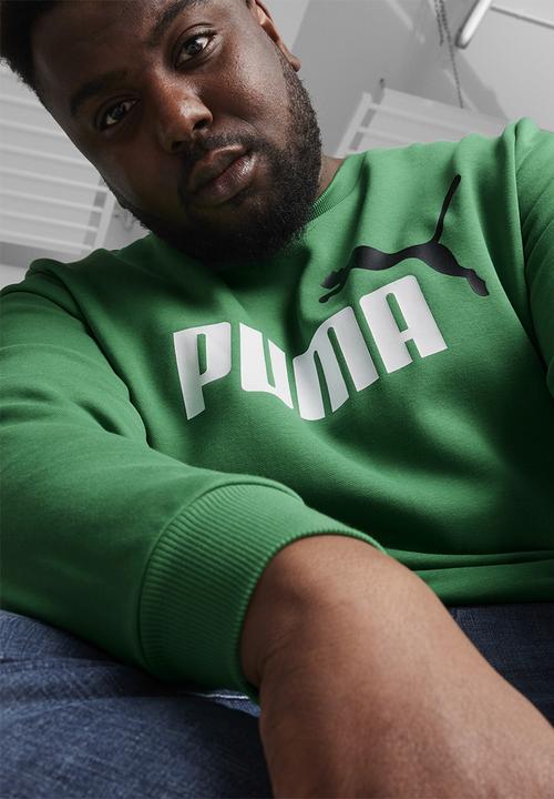PUMA - ESS+ 2 Col Big Logo Crew FL - Archive Green