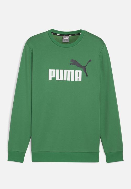 PUMA - ESS+ 2 Col Big Logo Crew FL - Archive Green
