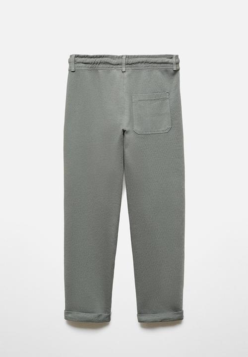 MANGO - Trousers mitre - green