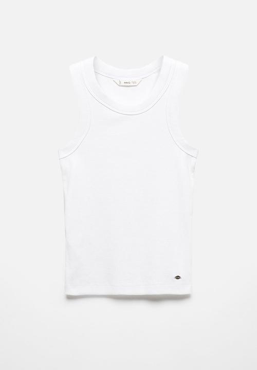 MANGO - T-shirt swim - white