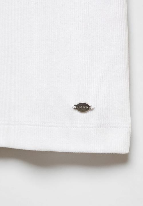 MANGO - T-shirt swim - white