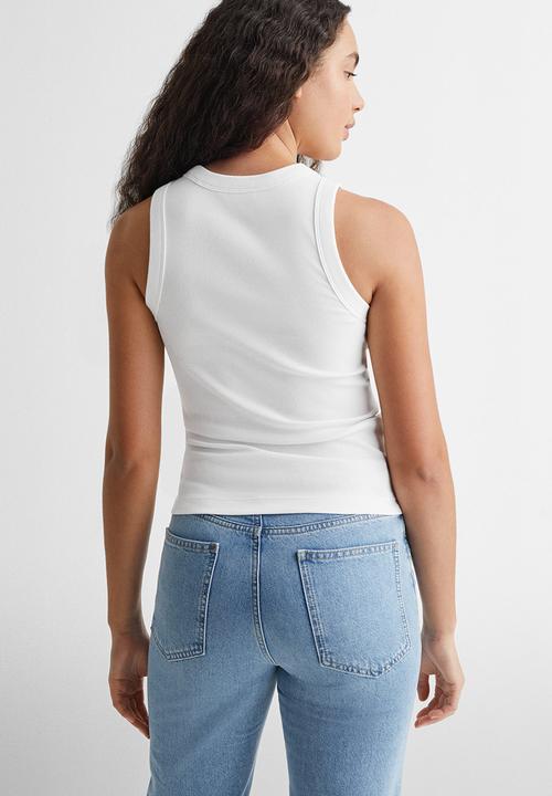 MANGO - T-shirt swim - white
