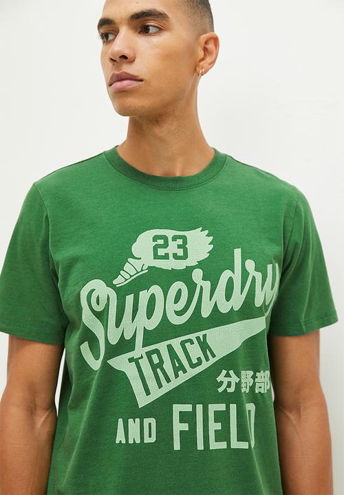 Superdry. - College scripted graphic tee - green