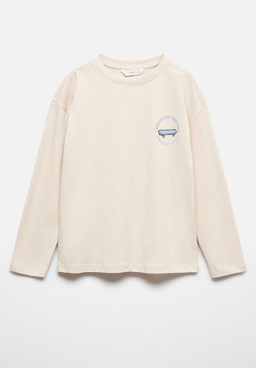 MANGO - T-shirt strive - sand