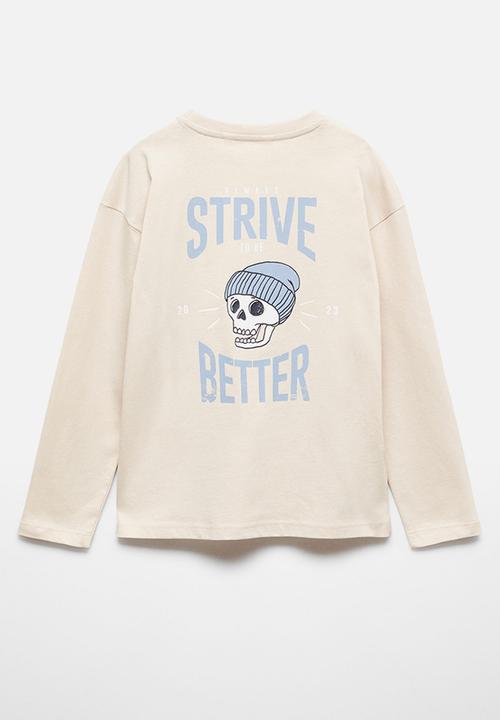 MANGO - T-shirt strive - sand