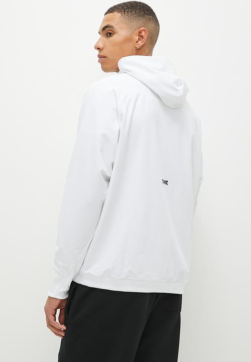 adidas Performance - Z.N.E. woven full-zip hooded track top - white